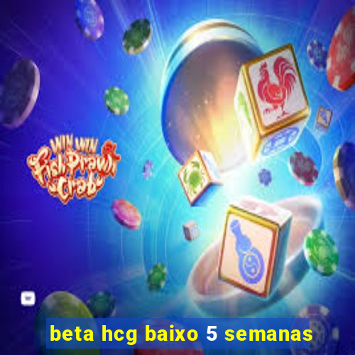 beta hcg baixo 5 semanas